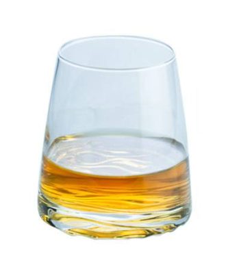 Verre à Whisky "Mont Fuji" - Base Façonnée et Coffret en Bois